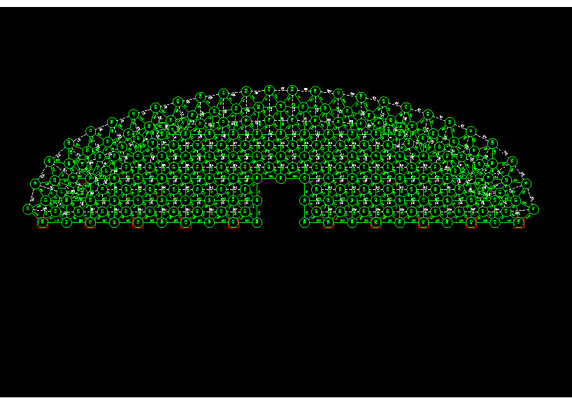 敦化锡林浩特91跨，1000米长干煤棚网架设计